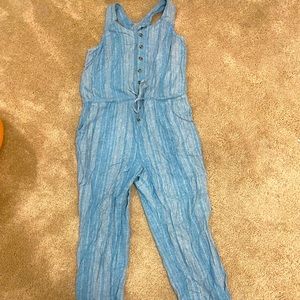 Prana Linen Button Down Jumpsuit
